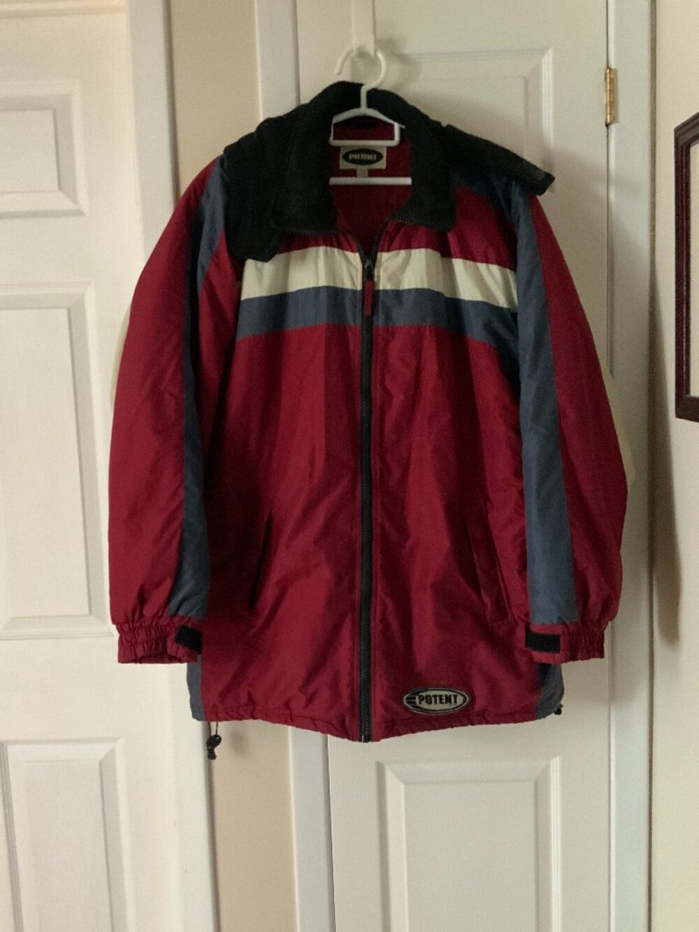 MEN'S WINTER JACKET WITH DETACHABLE HOOD - POTENT - SIZE LT / 42-44